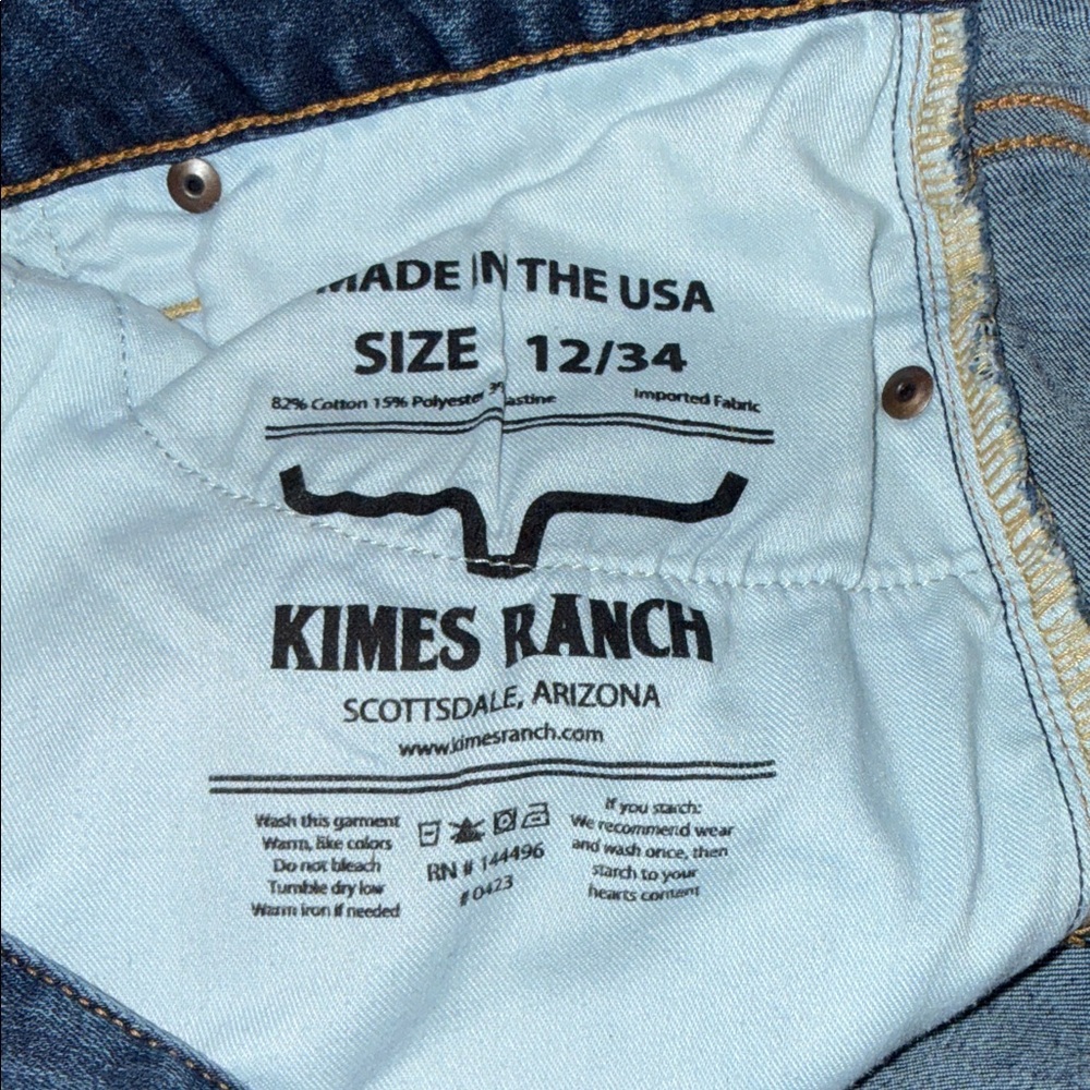 Kimes Ranch Sarah Denim Jeans Size 12/34 Inseam - Picture 2 of 4